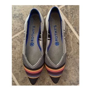 EUC Rothy’s Inverse Stripe Points